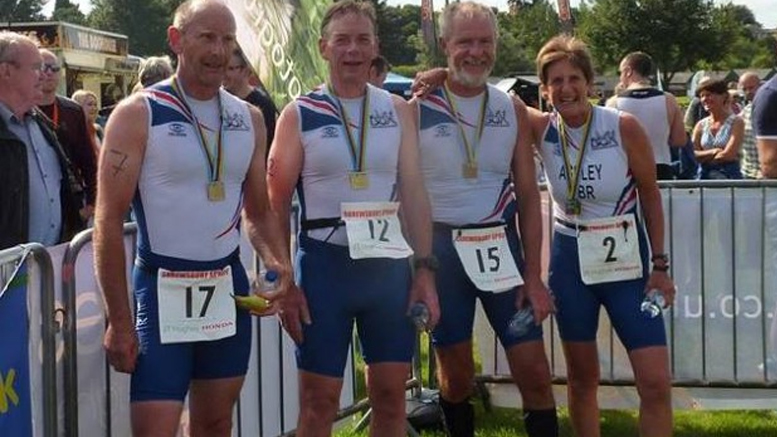 Peter, John, Ned and Jean at the Shrewsbury Quadrathlon (GBR) 2015 (c) BQA