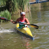 Ódor-Sápi starting the kayak