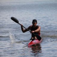 Csima in kayak