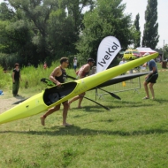 Tomáš Svoboda and Ferenc Cisma lead after the kayak