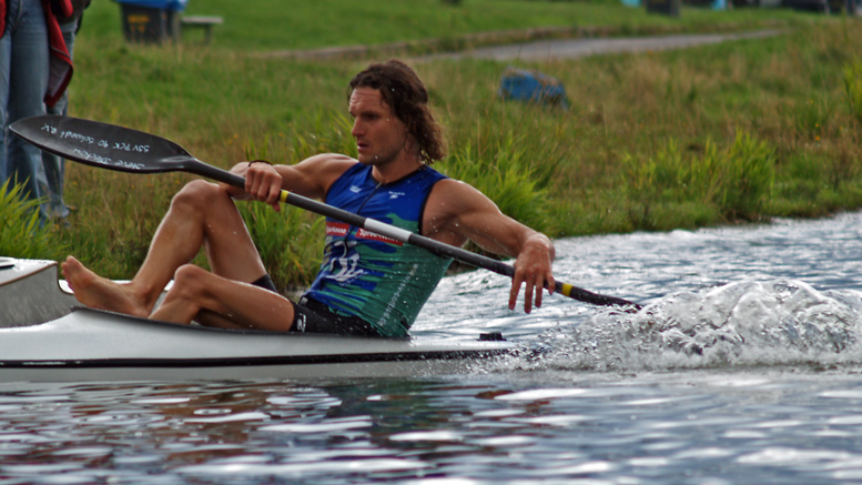 T. Berg (GER) at Bergsee Quadrathlon Ratscher (GER) 2003 (c) H. Frankenberg