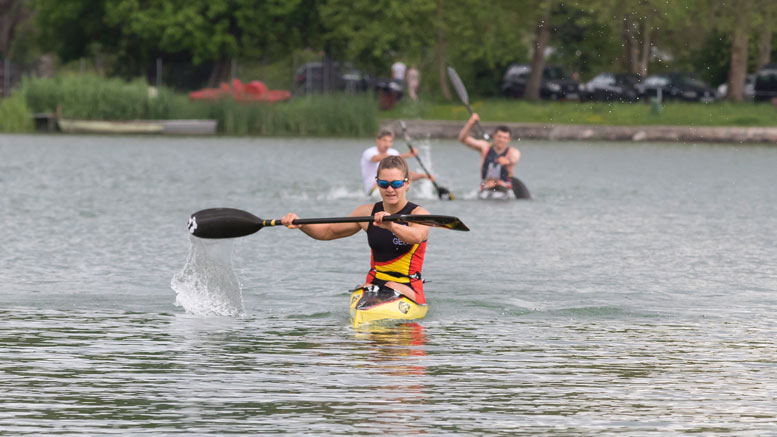 Lisa Teichert (GER) at Quadrathlon Orfü (HUN) 2017 (c) seakayaking.hu