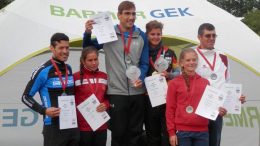 World Cup Podium at Quadrathlon in Ratscher (GER) 2017 (c) S. Teichert