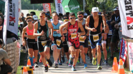 Start of the Sprint Duathlon (Quadrathlon) Kaposvar (HUN) 2021 (c) L. Rohde